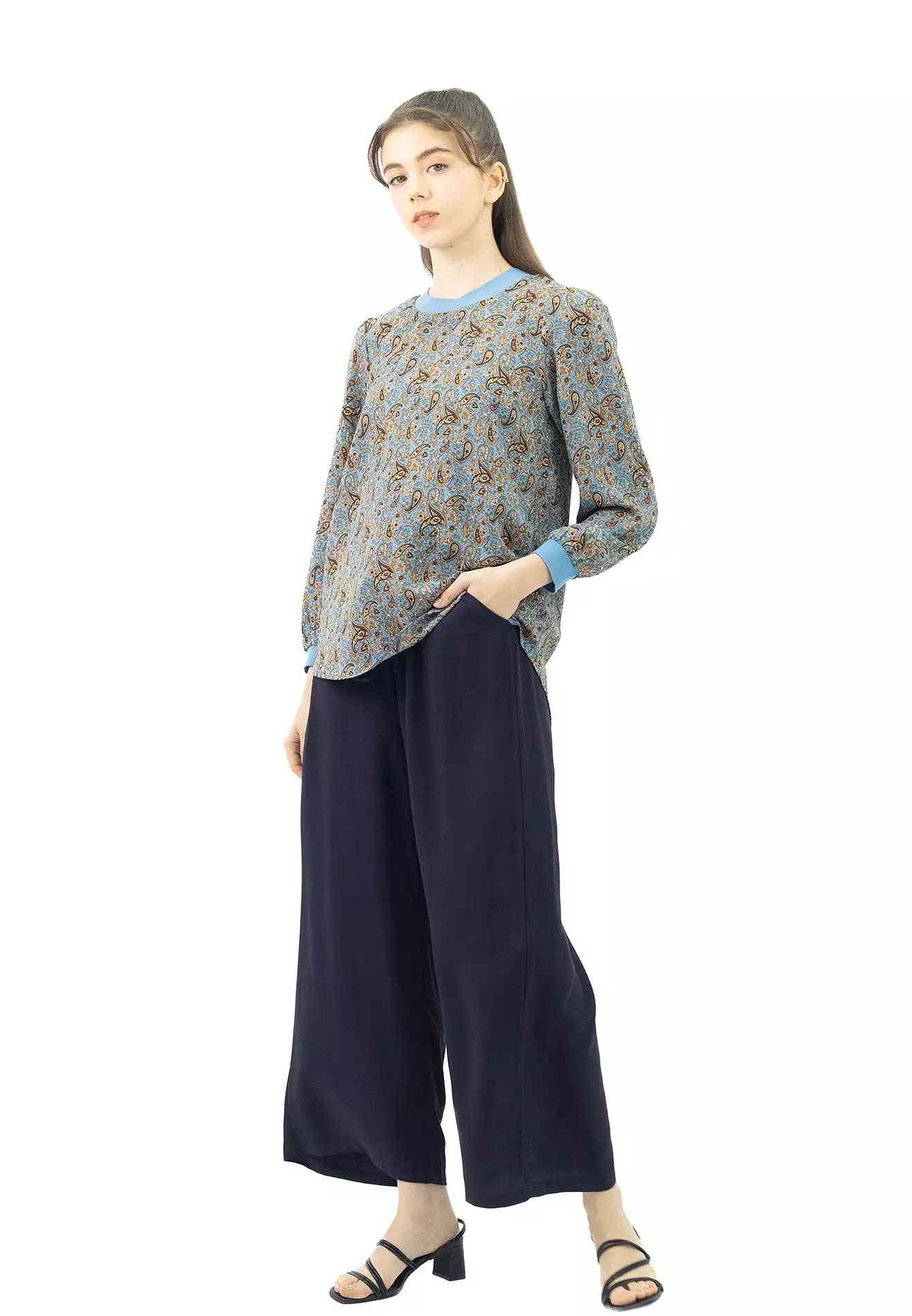 DAISY Modern Paisley Printed Blouse by VOIR