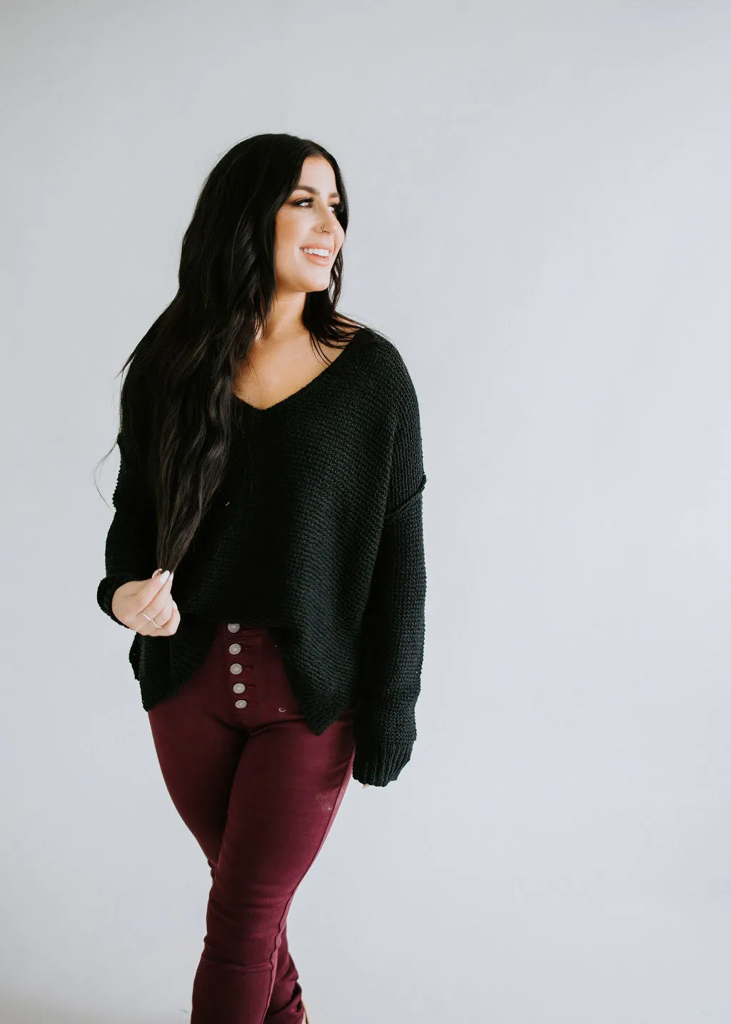 Devon V-Neck Sweater - FINAL SALE