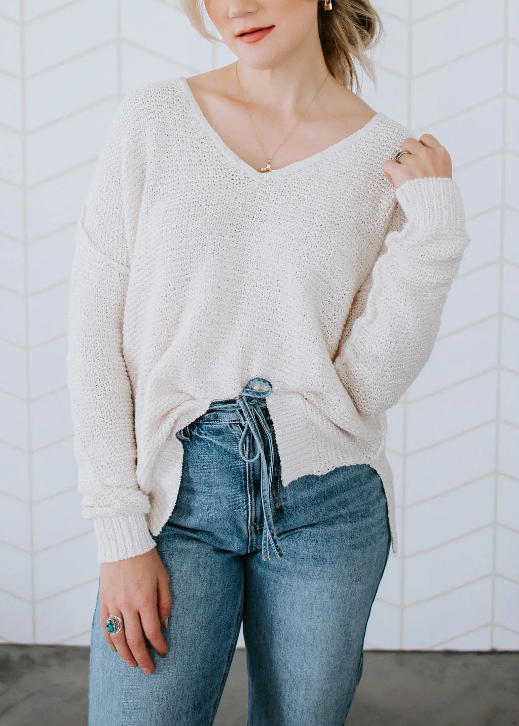 Devon V-Neck Sweater - FINAL SALE