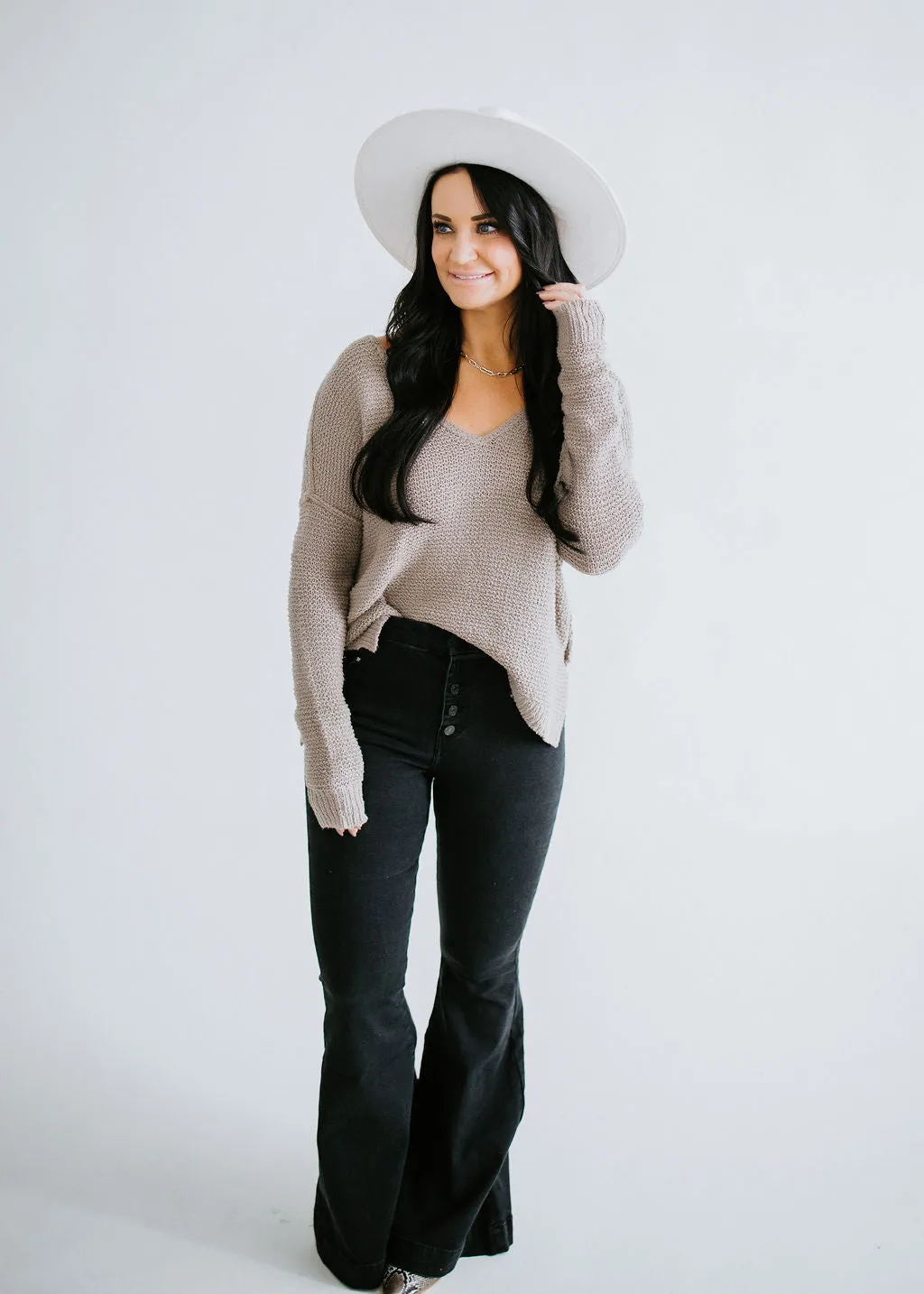 Devon V-Neck Sweater - FINAL SALE