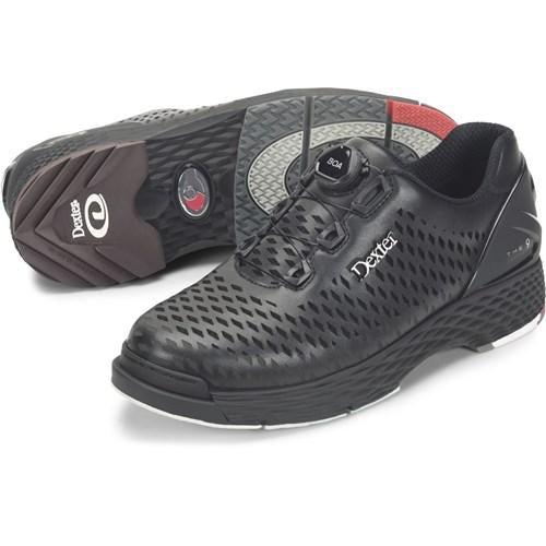 Dexter Mens C9 Bowling Shoes Lazer/Black - Right or Left Hand, ideal for bowling.