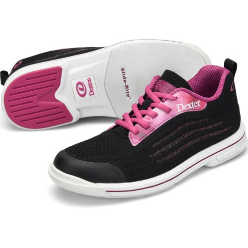 Dexter Women's DexLite Black Pink Bowling Shoes