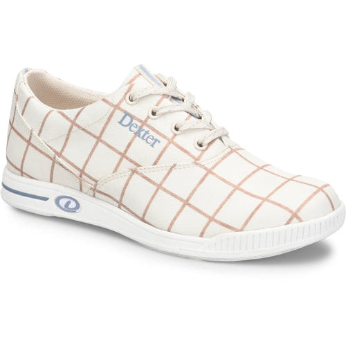 Dexter Women's Kerrie Cream Plaid Bowling Shoes