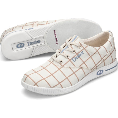 Dexter Women's Kerrie Cream Plaid Bowling Shoes