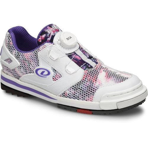 Dexter Womens SST 8 Power Frame BOA Bowling Shoes, White/Purple/Multi, Right Hand or Left Hand