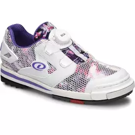 Dexter Womens SST 8 Power Frame BOA Bowling Shoes, White/Purple/Multi, Right Hand or Left Hand