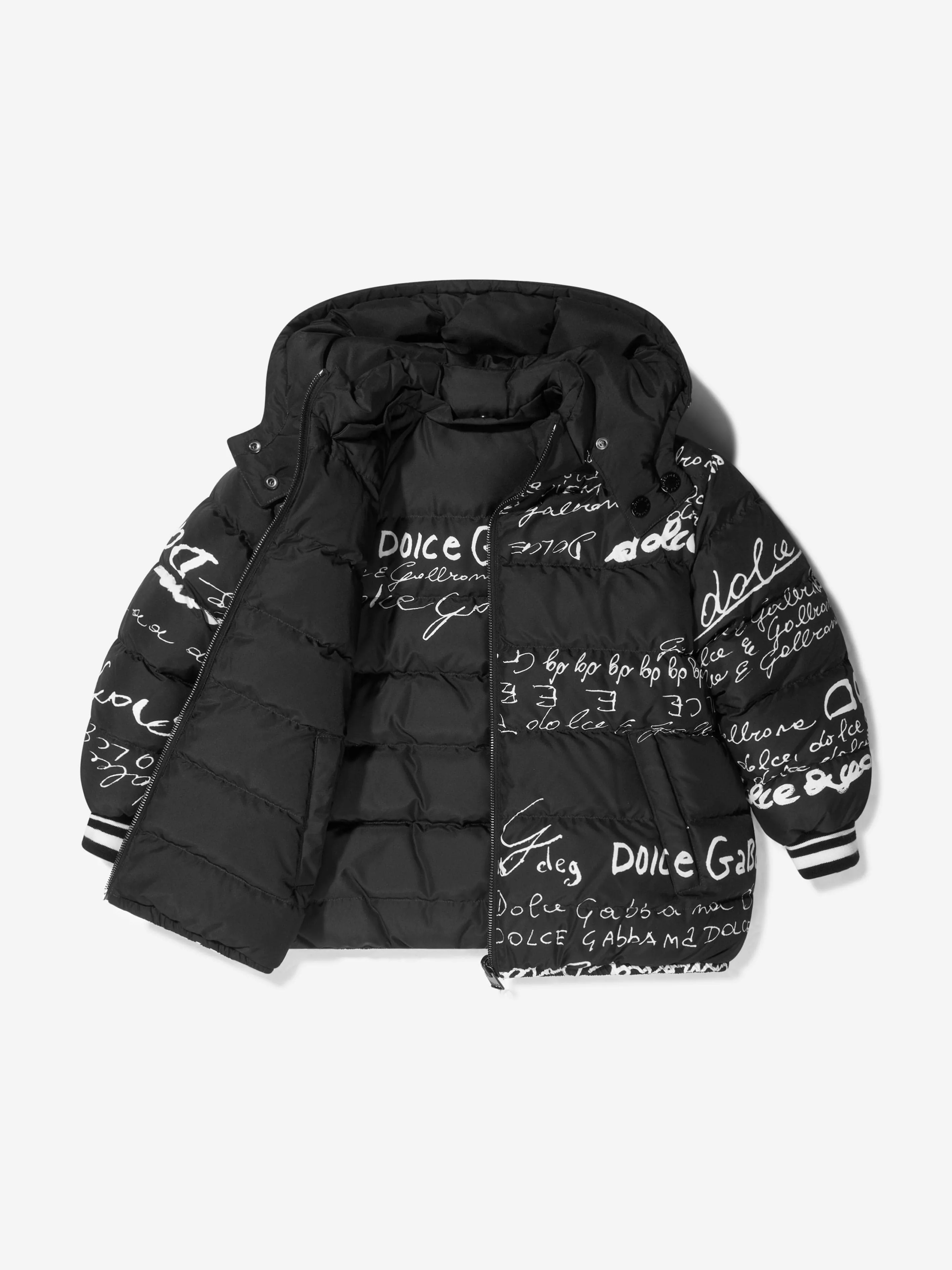 Dolce & Gabbana Girls Black Padded Jacket