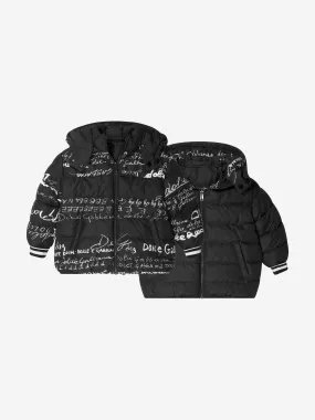 Dolce & Gabbana Girls Black Padded Jacket