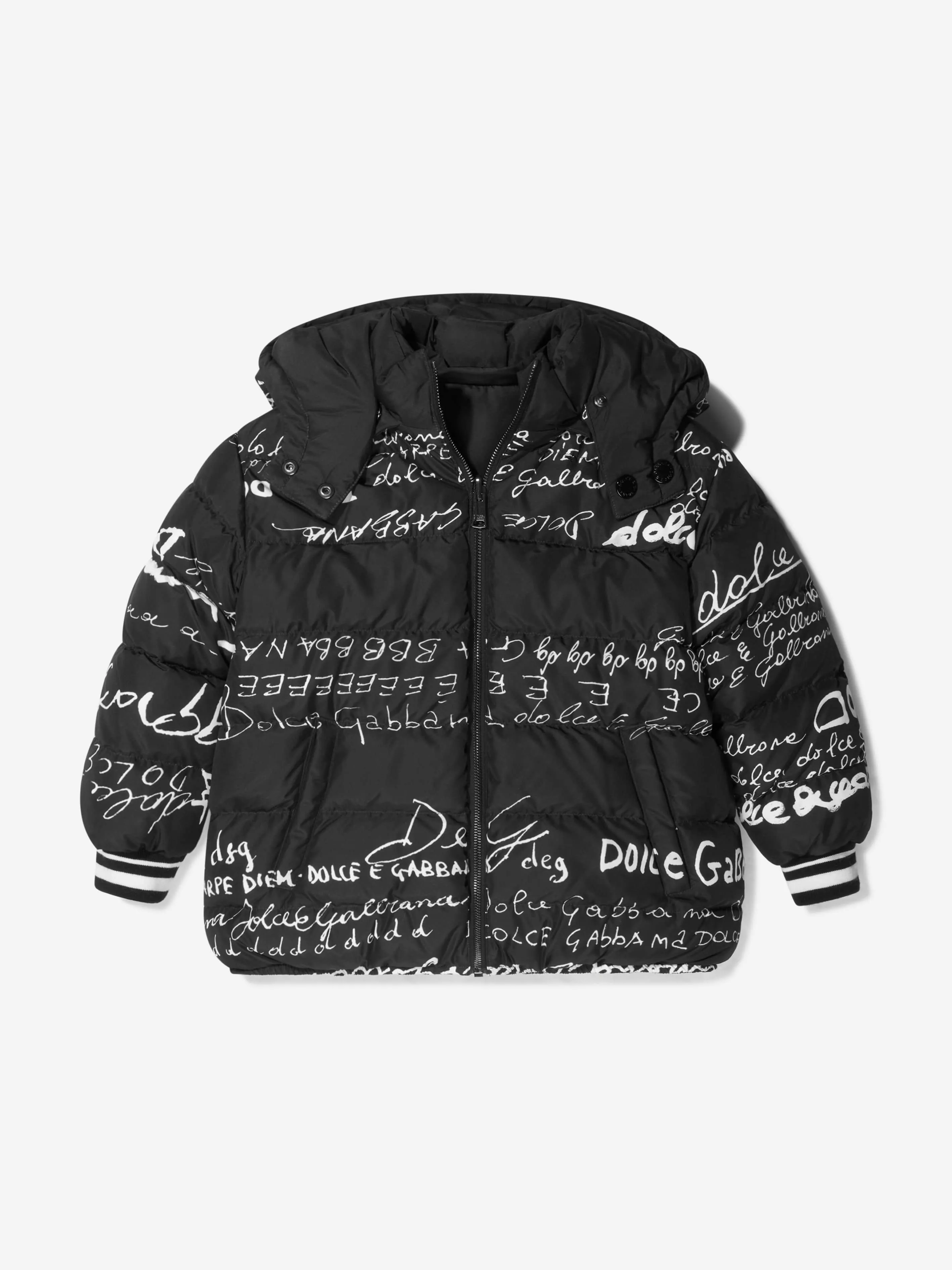 Dolce & Gabbana Girls Black Padded Jacket