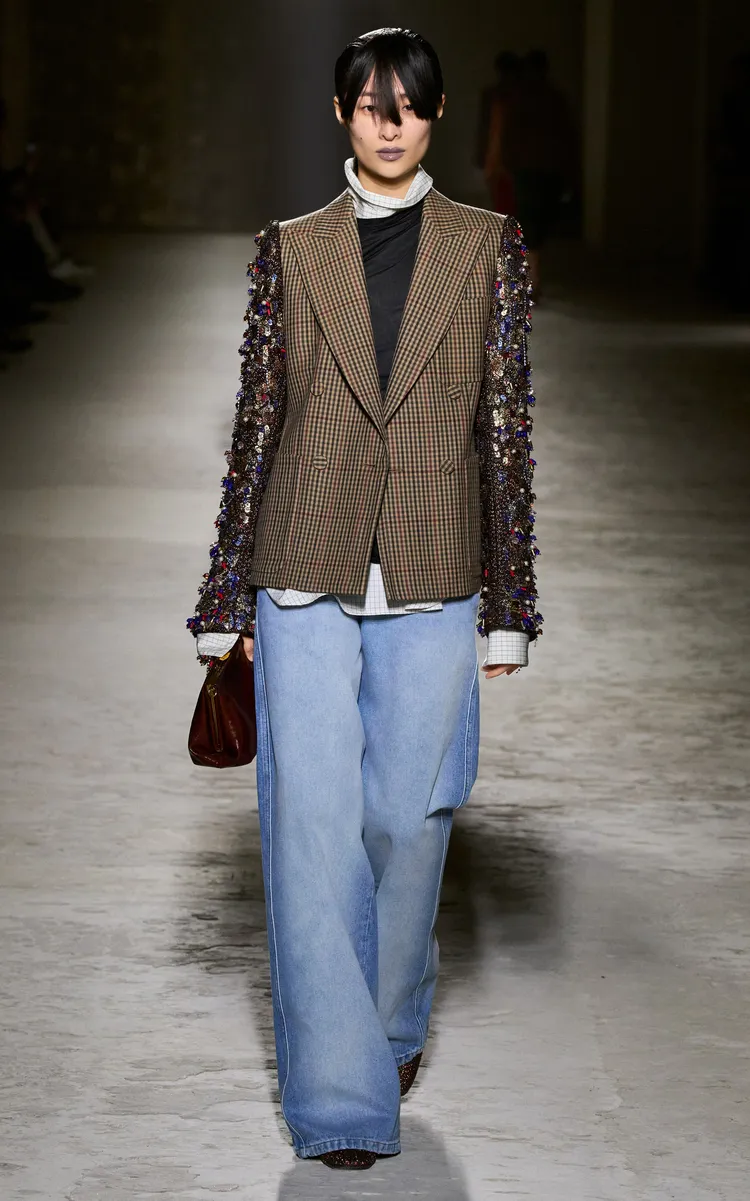 Dries Van Noten Paxy Rigid High-Rise Wide-Leg Jeans