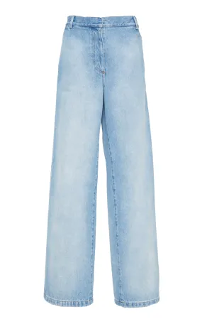 Dries Van Noten Paxy Rigid High-Rise Wide-Leg Jeans