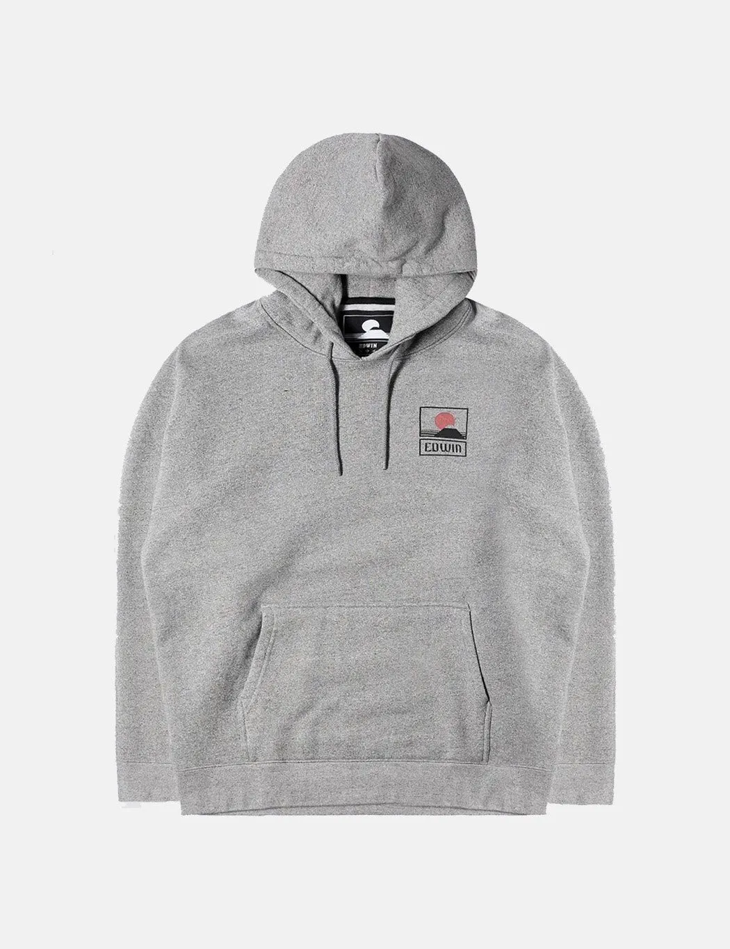 Edwin Sunset Mountain Fuji Hoodie Grey