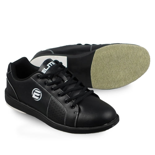 Men's Wide Width Black Bowling Shoes - Elite Classic