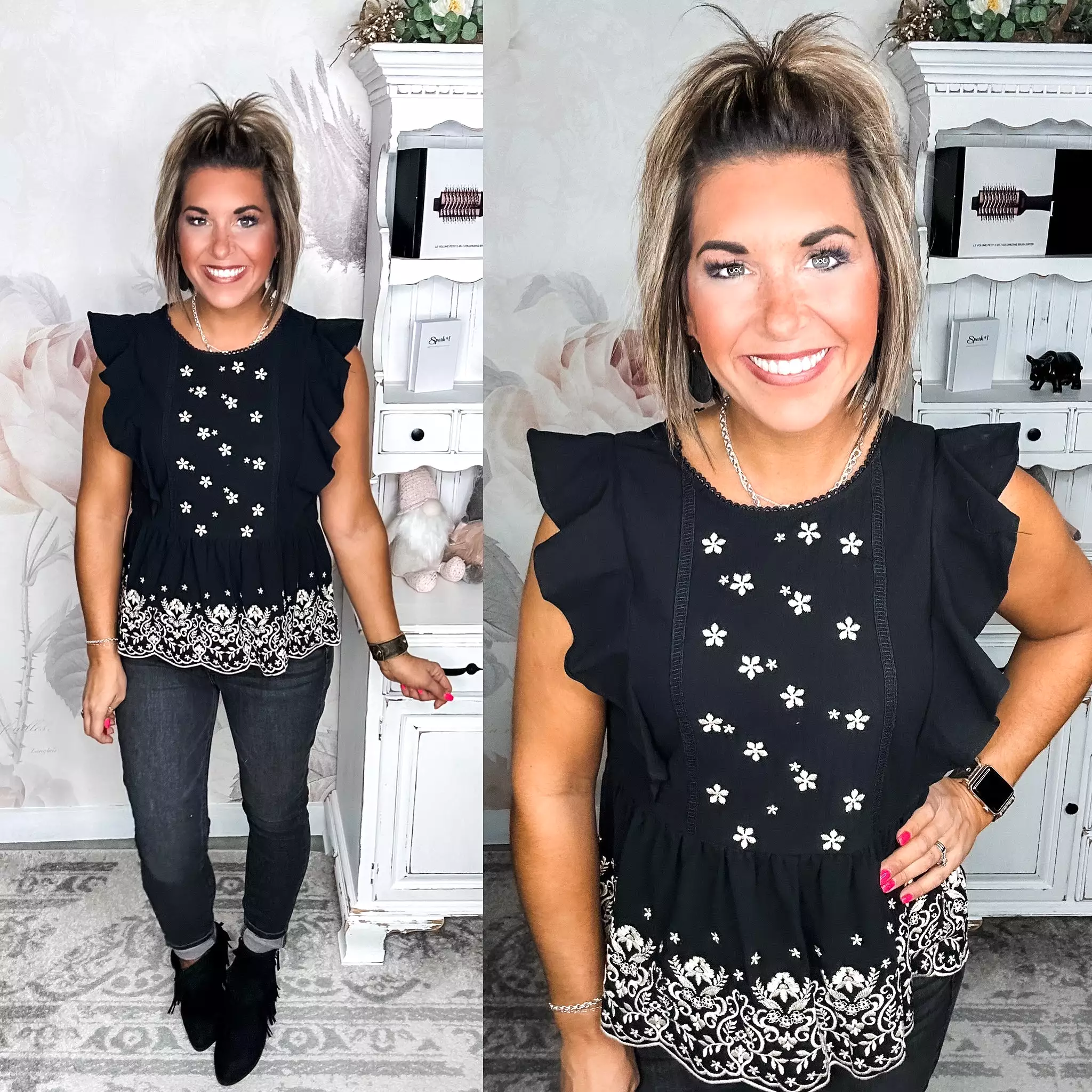 Embroidered Blouse - Another Go Around - Buy Now!