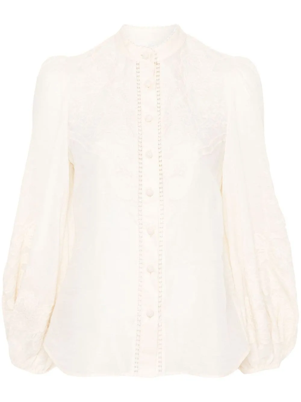 Embroidered Linen Blouse