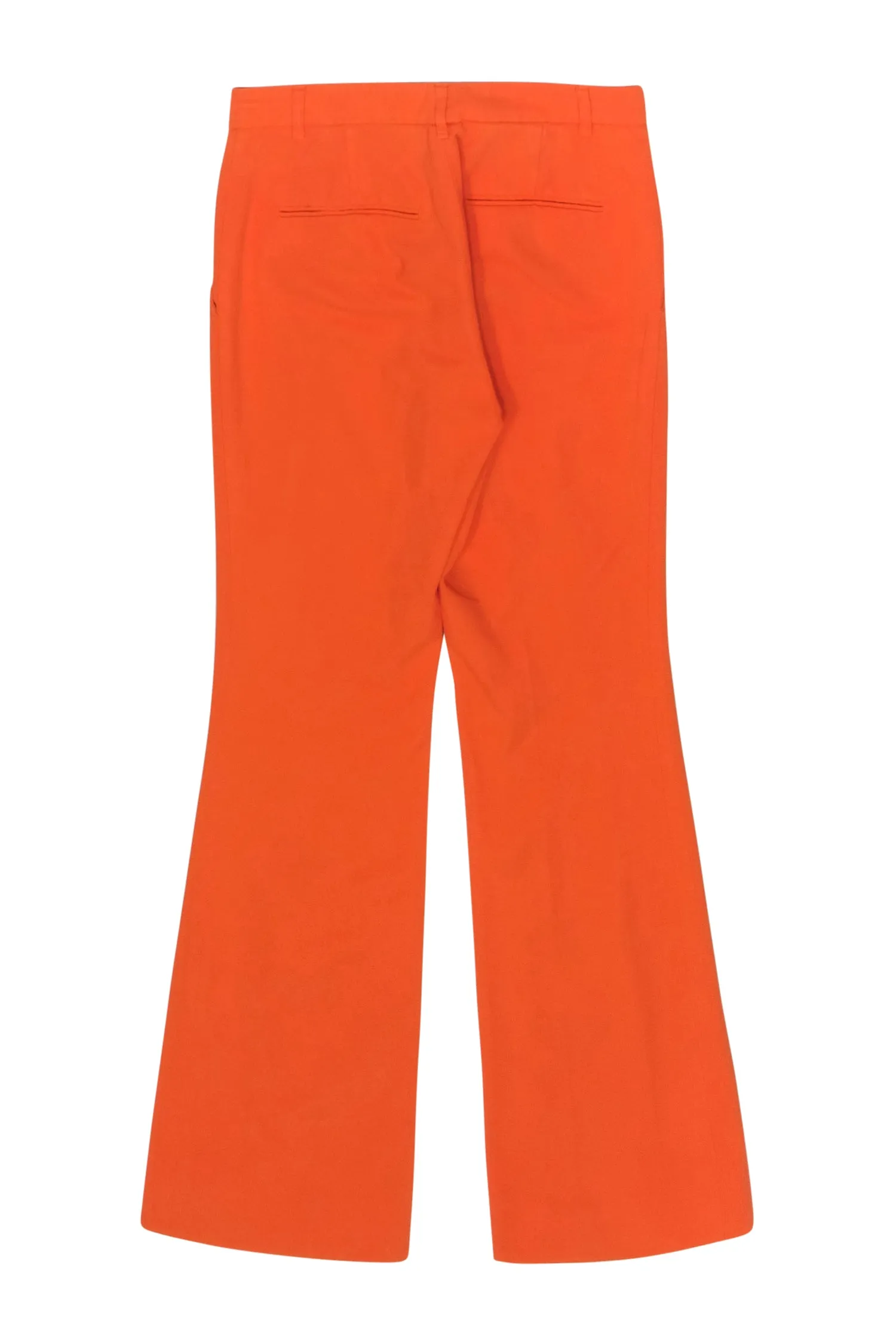 Etro Orange Bootcut Tailored Pants Sz 4