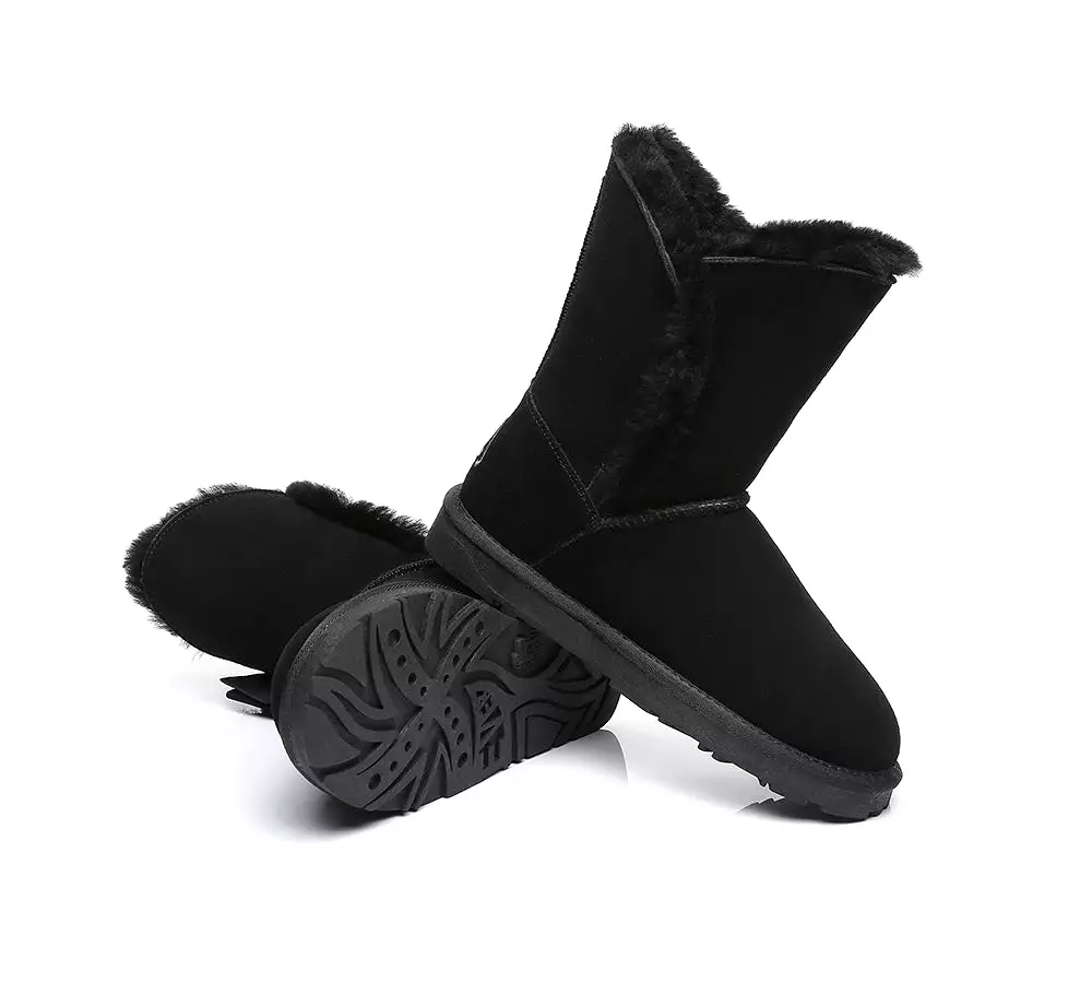 Everau Sheepskin Women's Eira Double Bow Boots