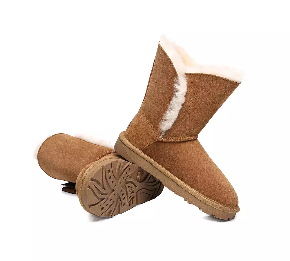 Everau Sheepskin Women's Eira Double Bow Boots