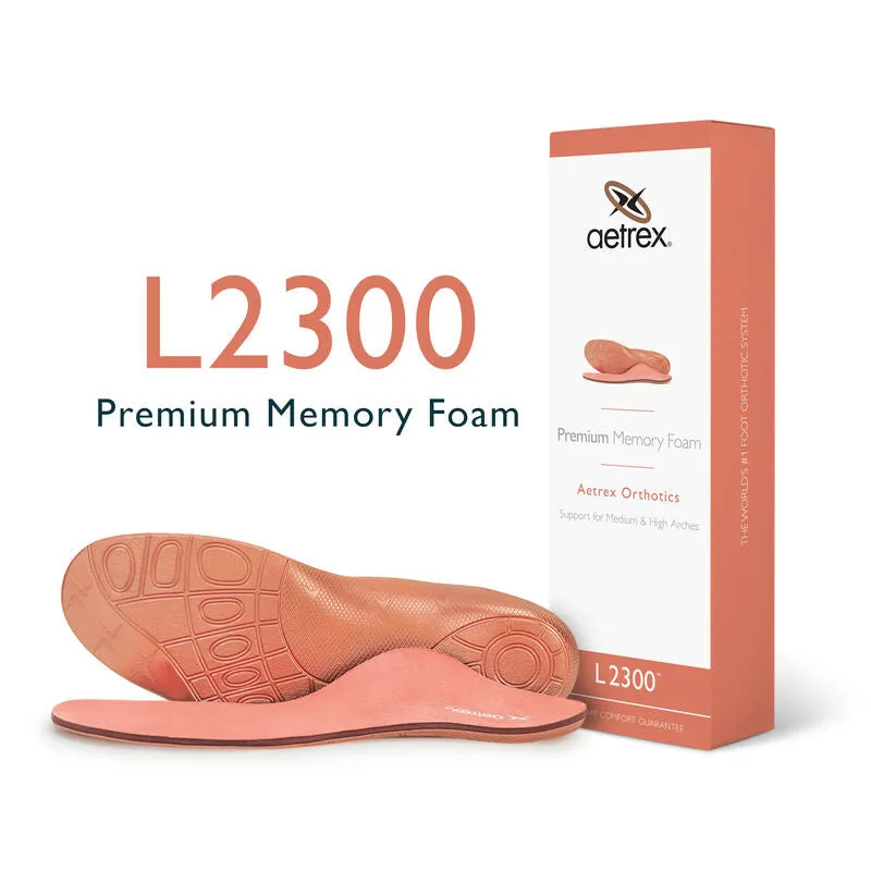 Extra Comfort Women's Aetrex Premium Memory Foam Orthotics Insole