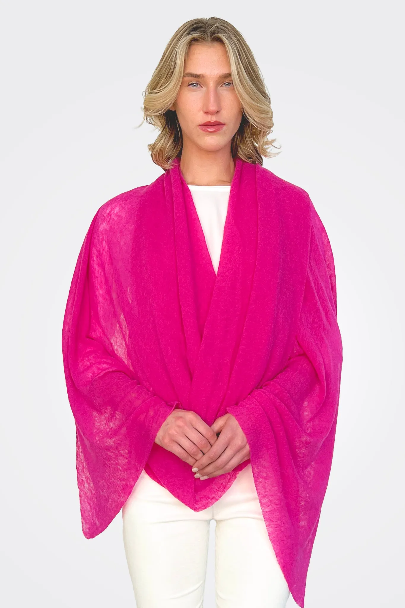 Fuchsia Cashmere Scarf