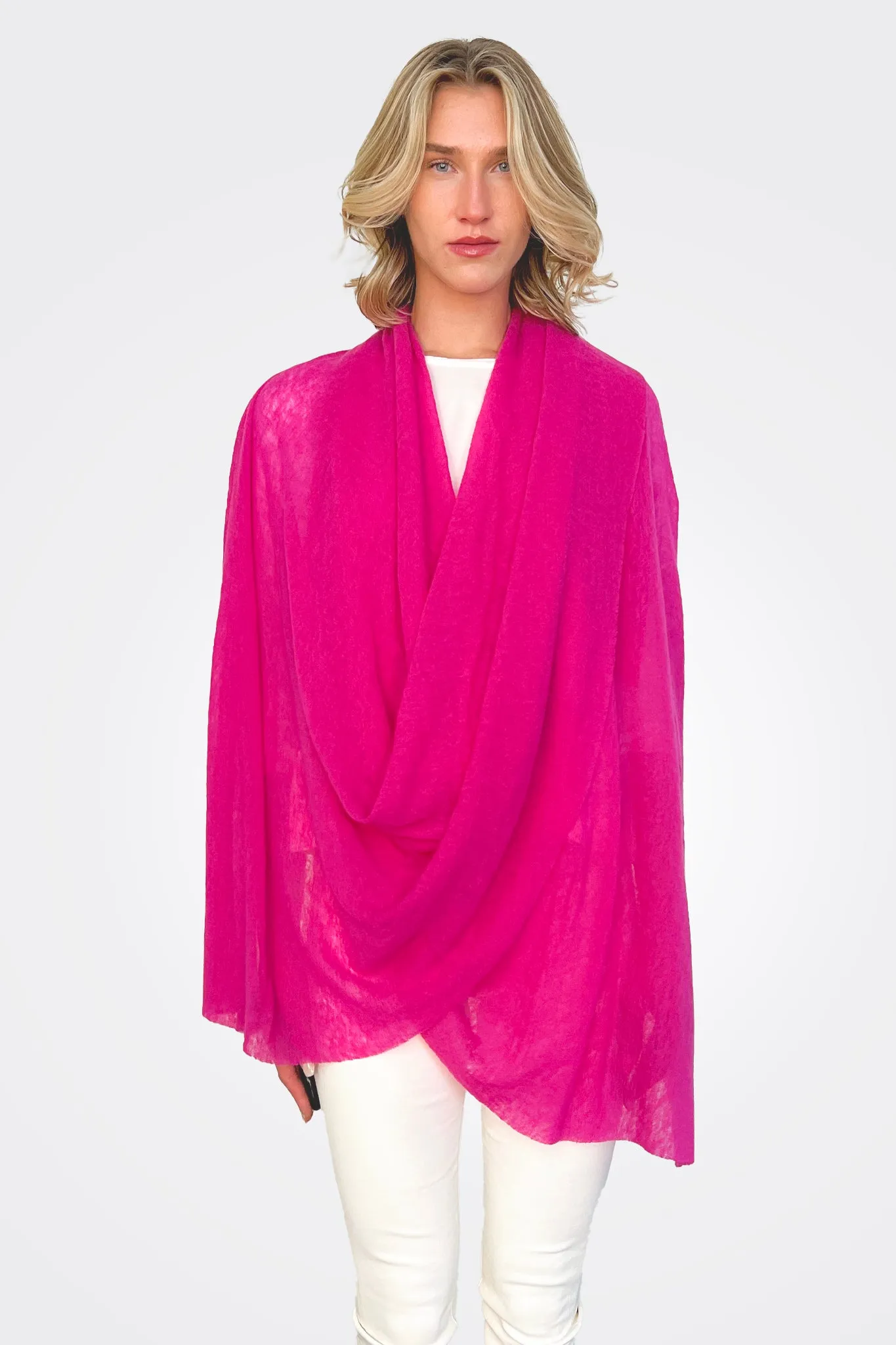 Fuchsia Cashmere Scarf