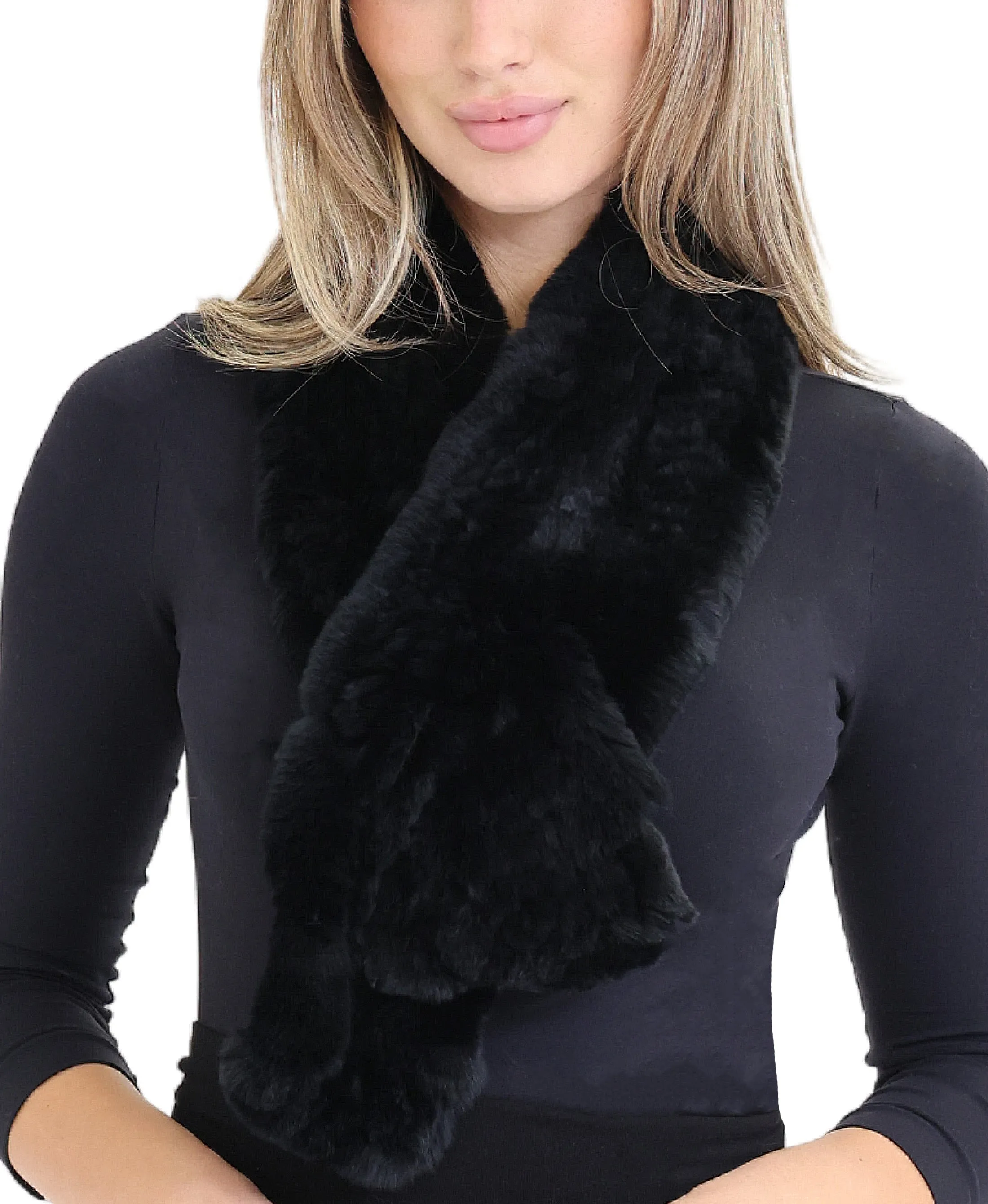 Fur Pull Thru Scarf