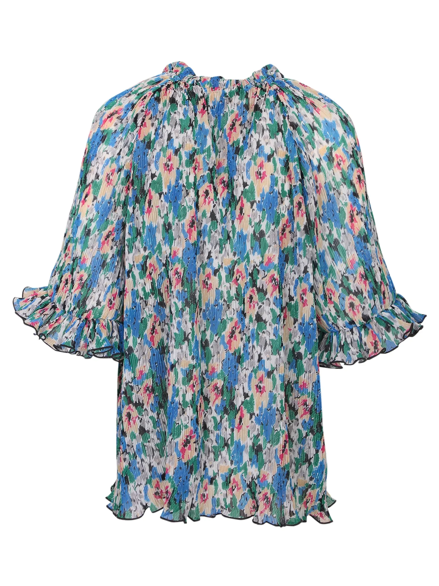 Front Tied Floral Blouse by Ganni