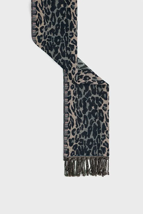 Gerard Darel DOLLY LEOPARD WOOL SCARF Accessory