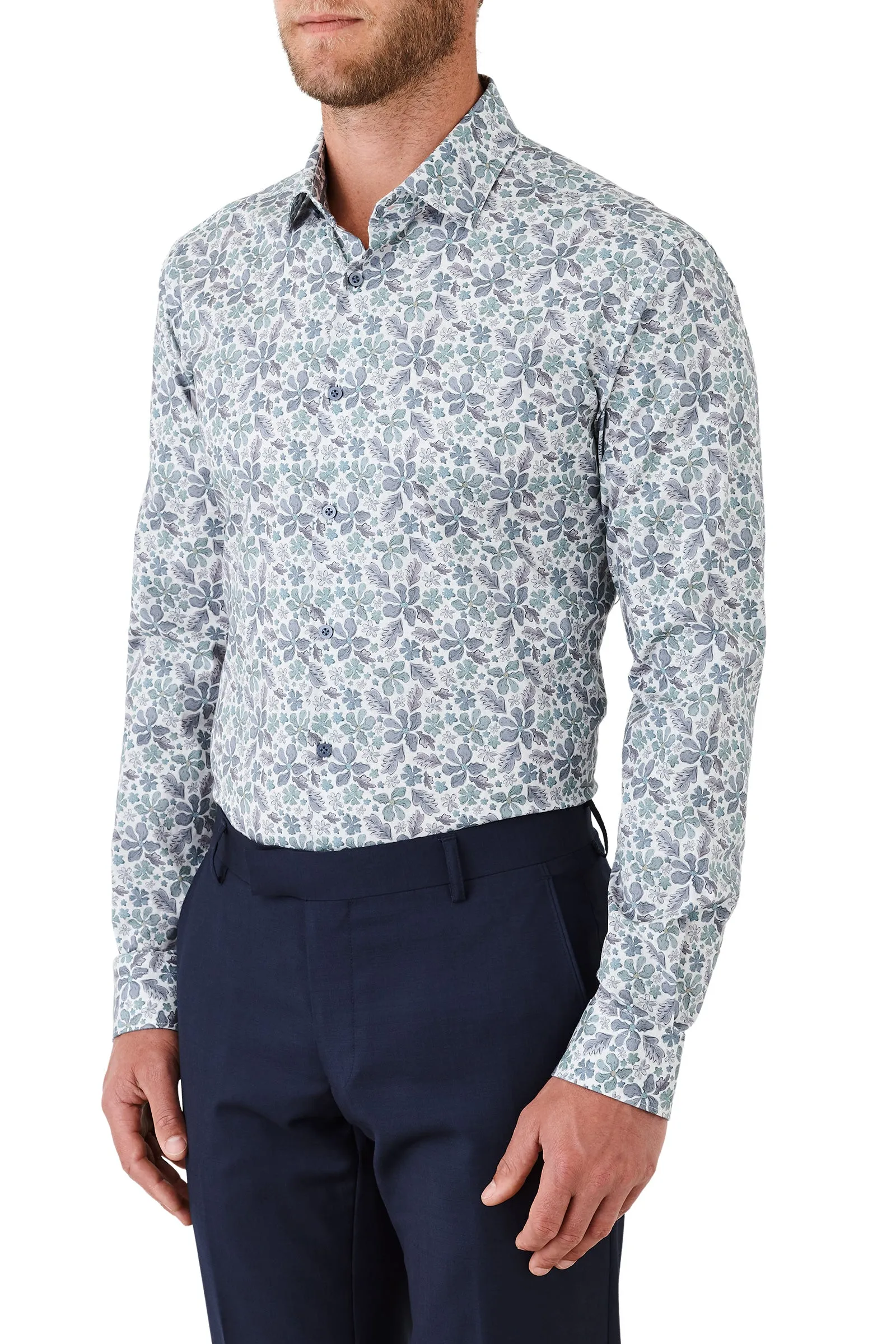 Gibson Motion Shirt - Pastel Floral Multi