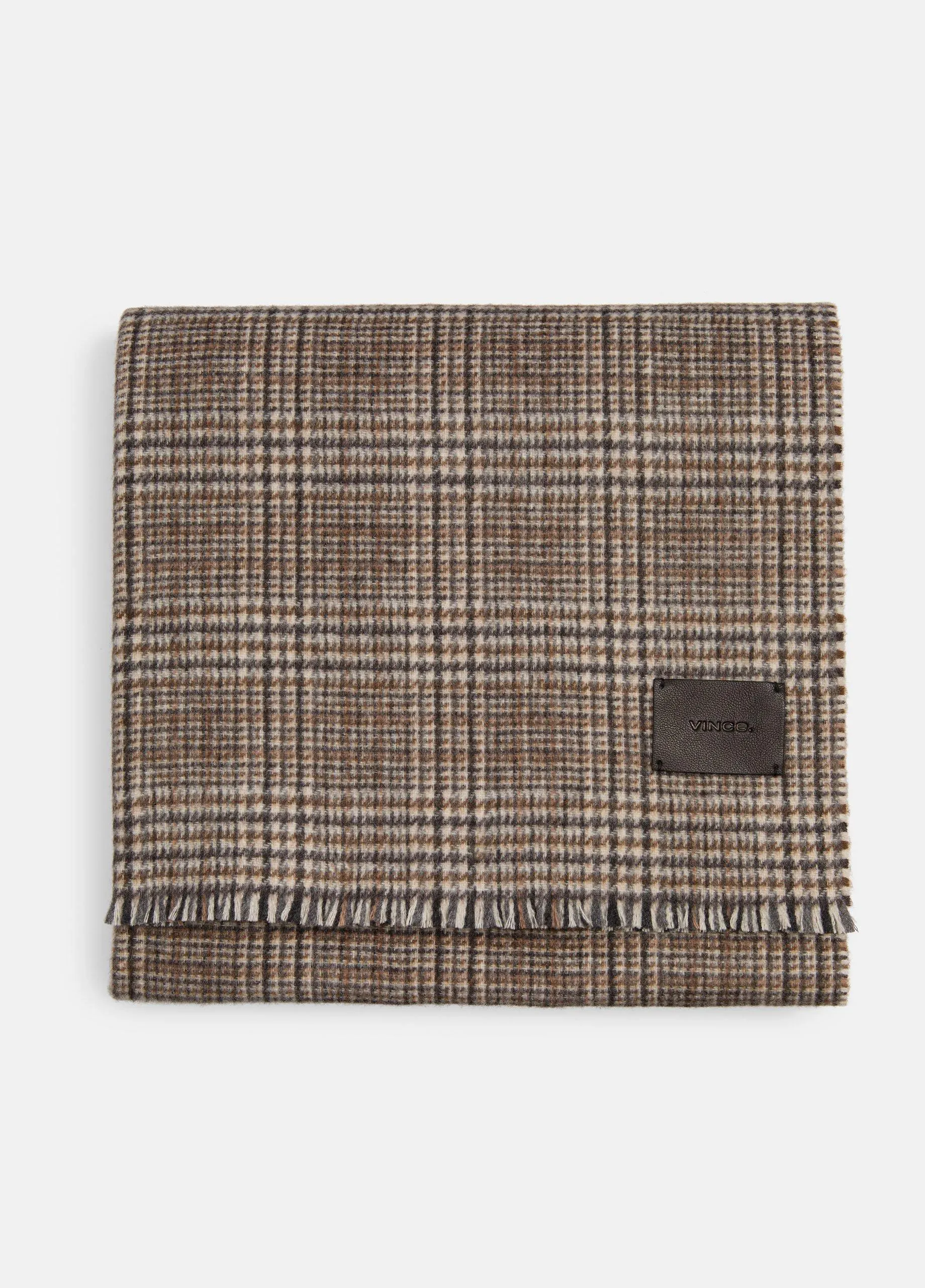 Glen Plaid Cashmere Scarf