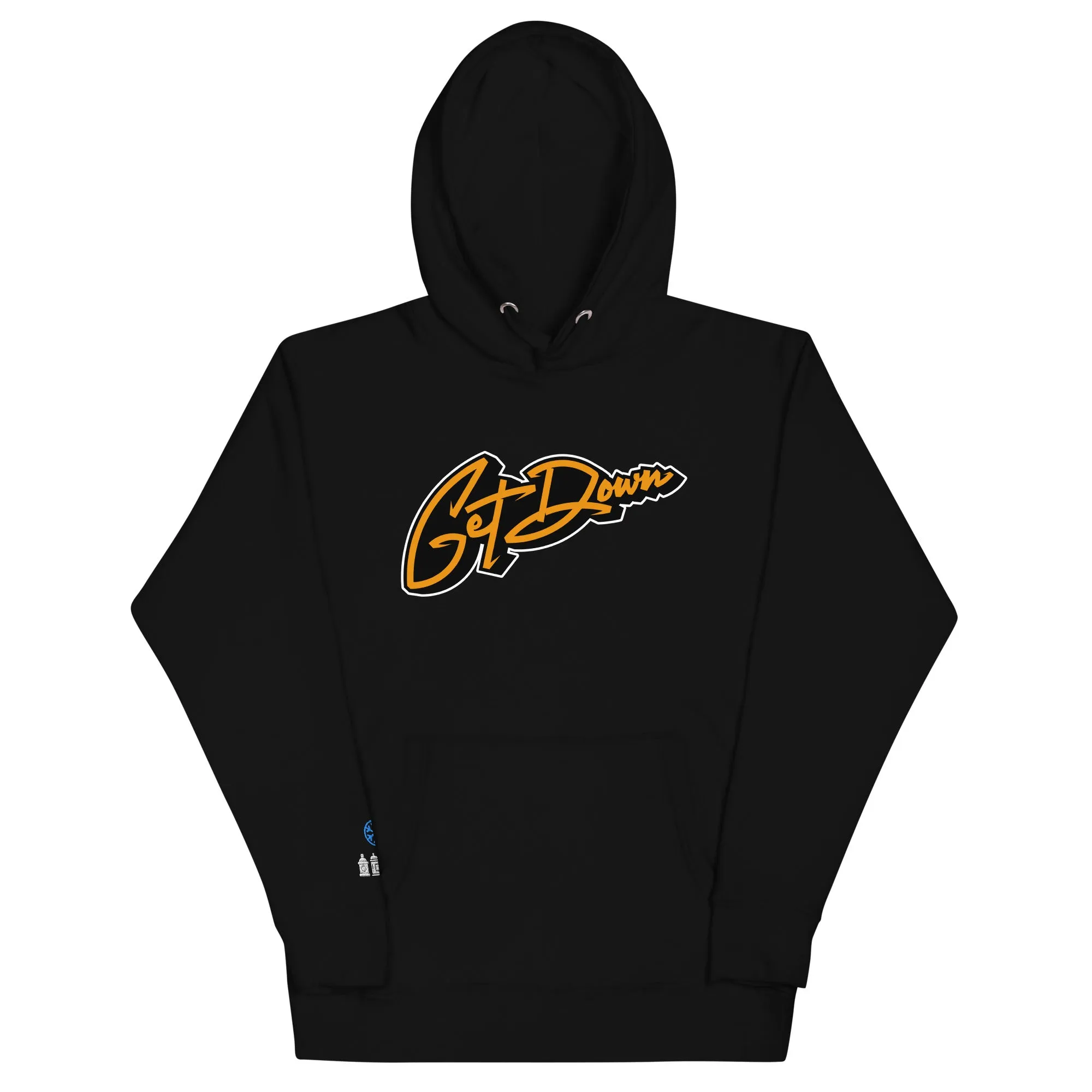 Graffiti Lettering Hoodie Black