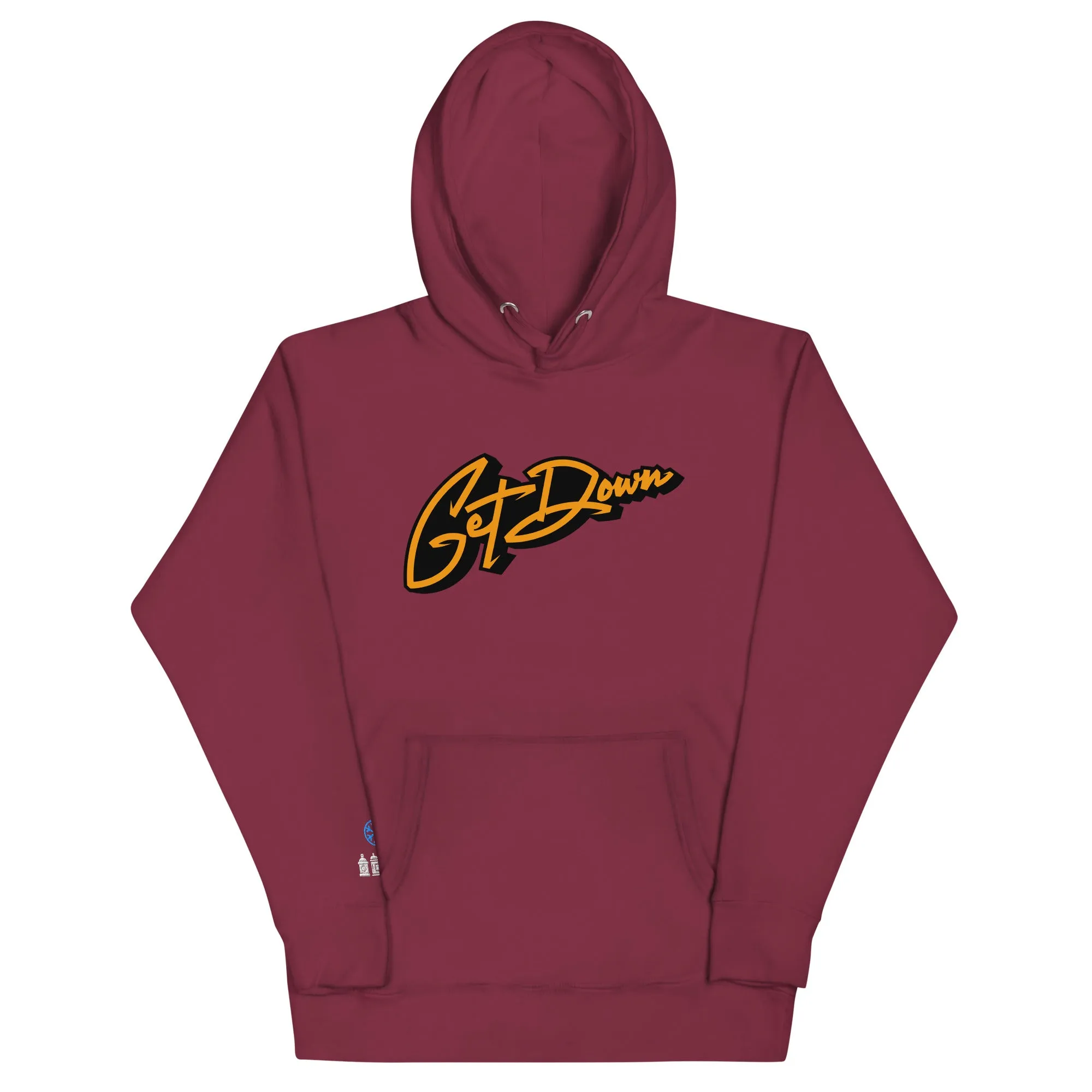 Graffiti Lettering Hoodie Maroon