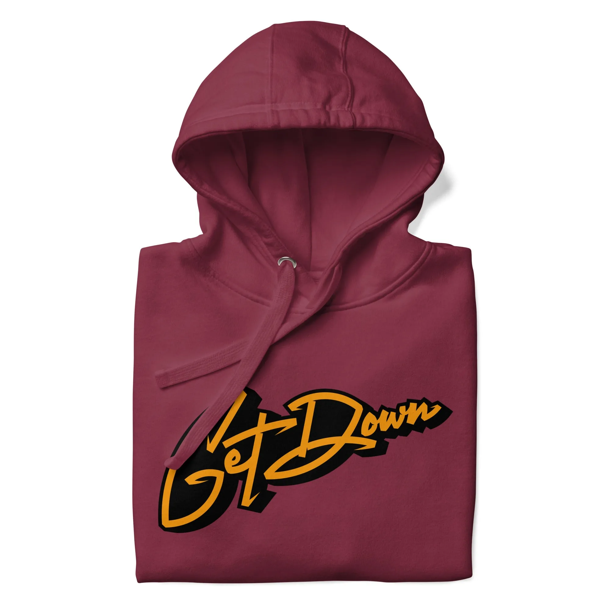 Graffiti Lettering Hoodie Maroon