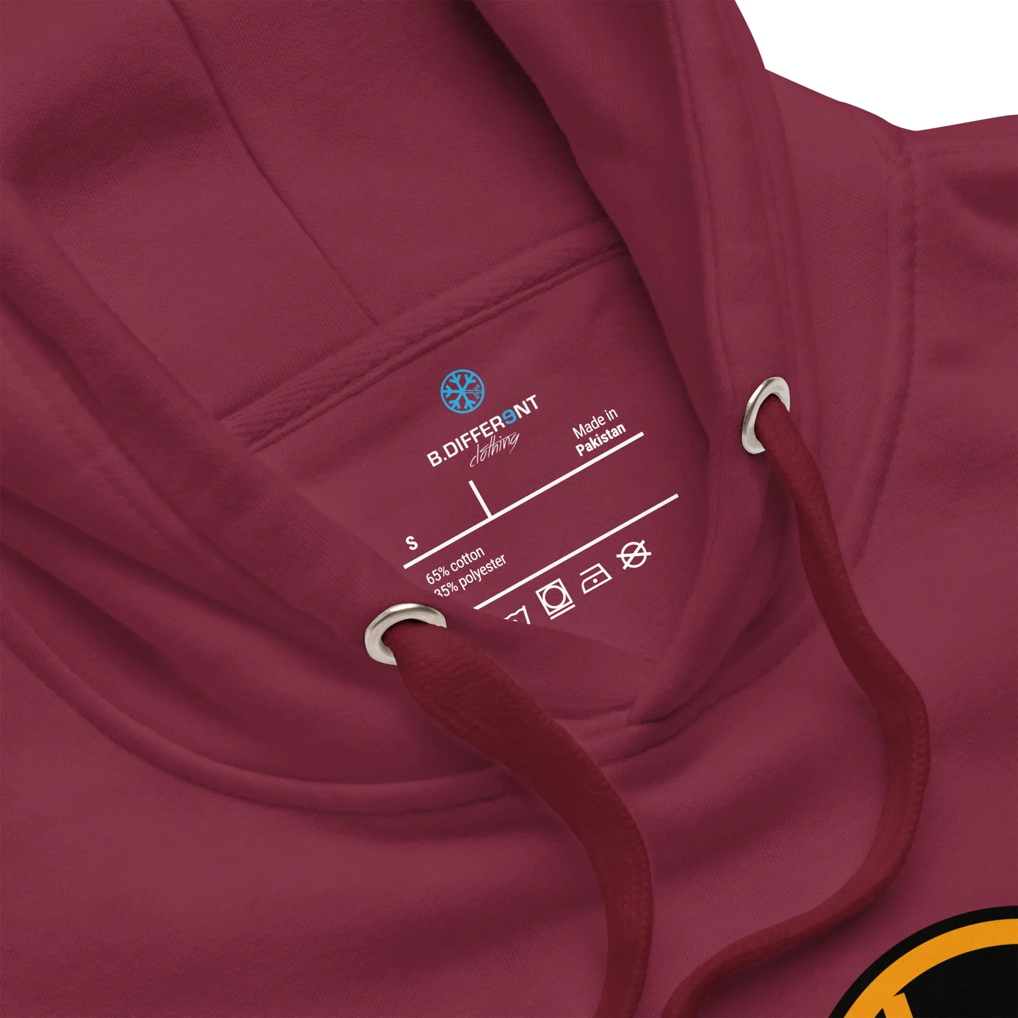 Graffiti Lettering Hoodie Maroon