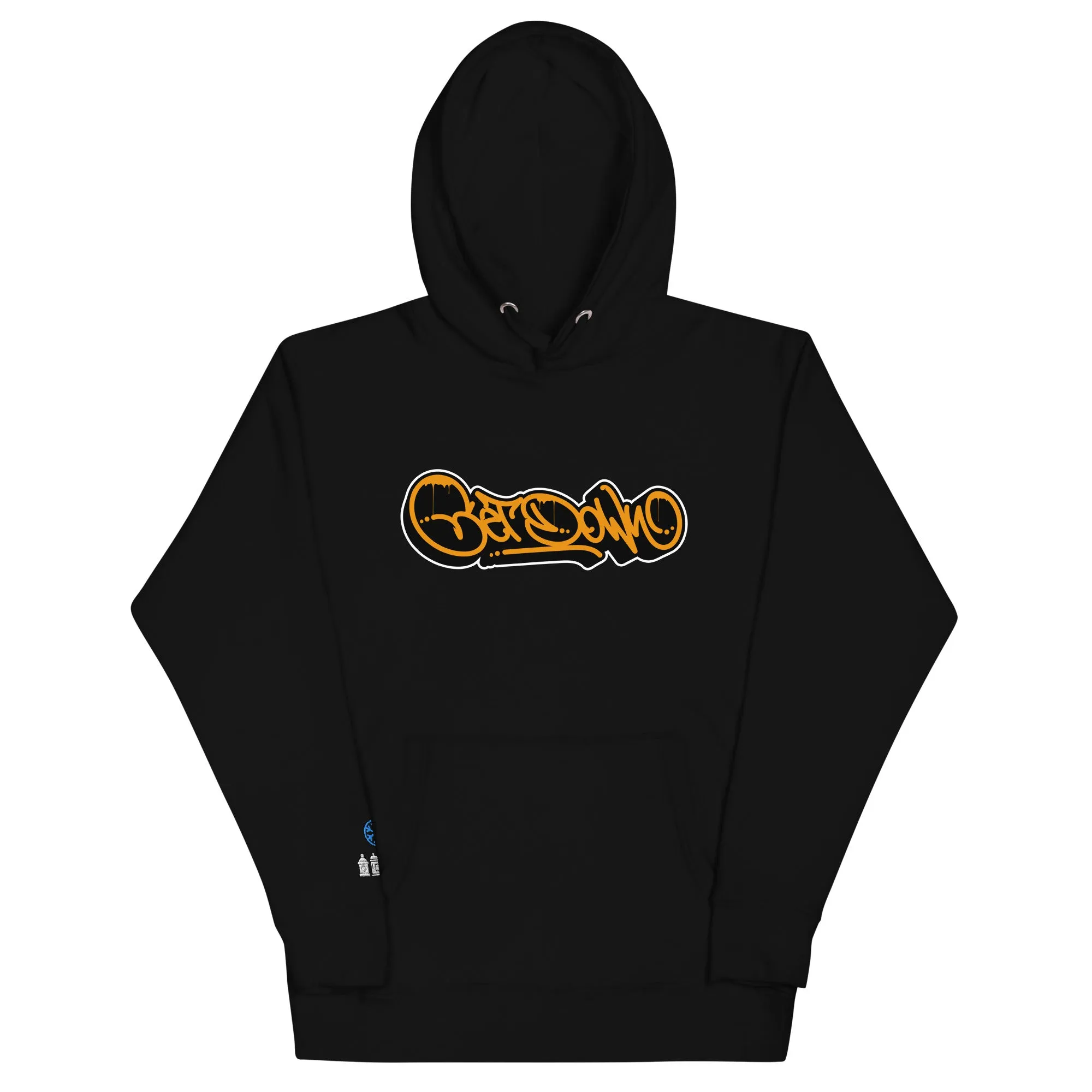 Graffiti Tag Hoodie Black