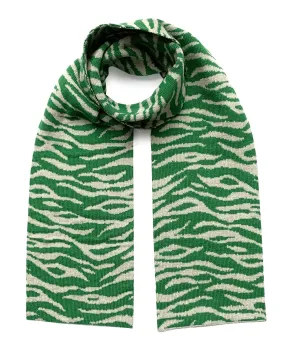 Green Tiger Wool and Cashmere Scarf