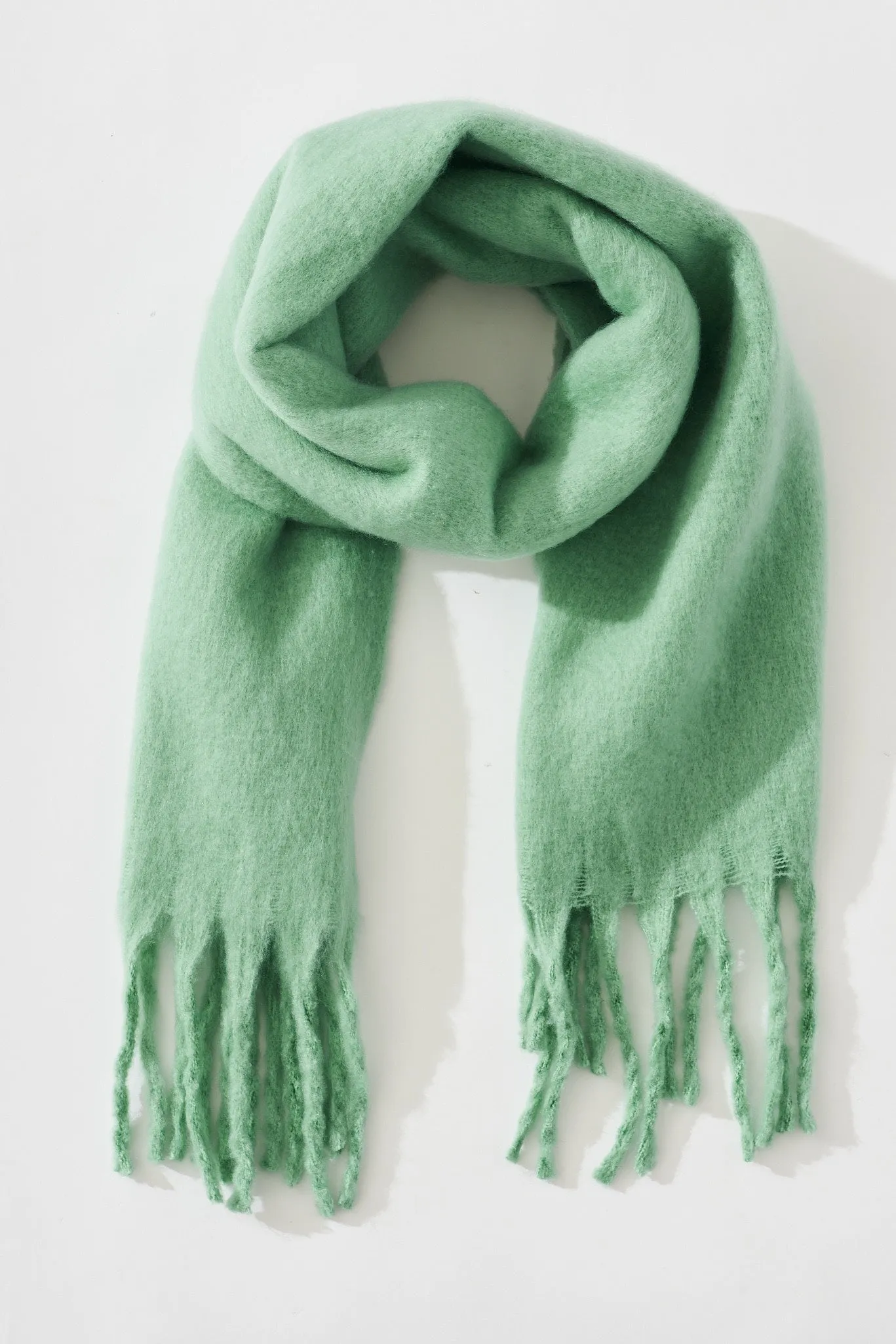 Green Zurich Knit Scarf