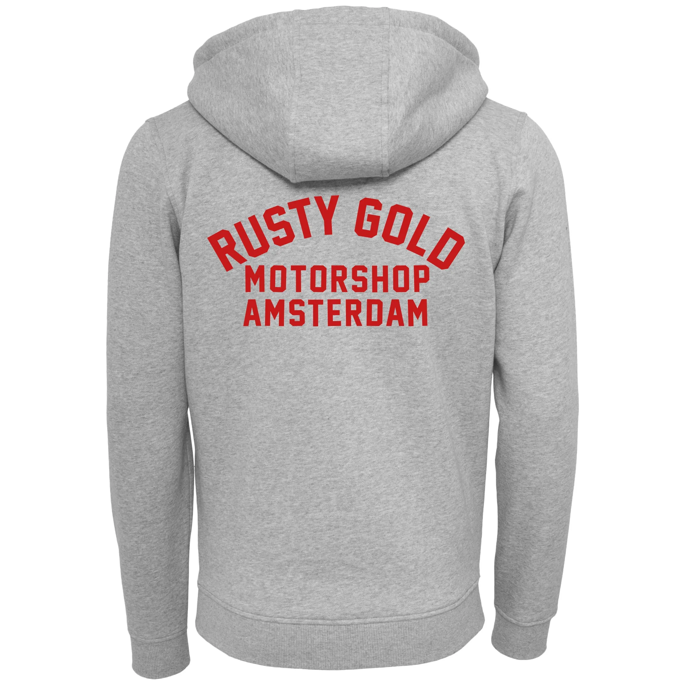 Grey Rusty Race Zipper Hoodie