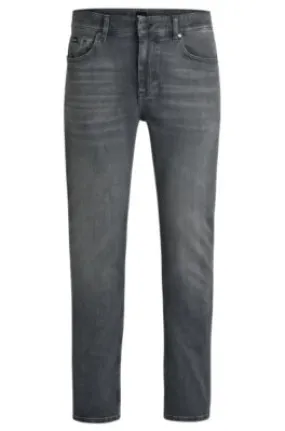 Grey Stretch Denim Slim-fit Jeans from Delaware