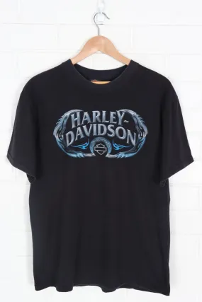 HARLEY DAVIDSON Blue Chrome Illinois Destination T-Shirt (S-M)