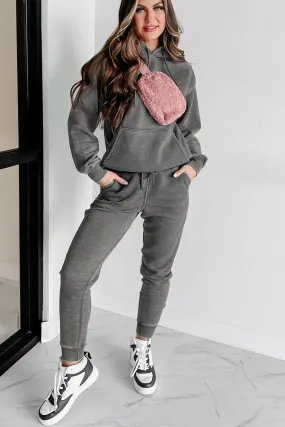 Heather Grey Hard Act To Follow Fleece Hoodie & Jogger Set