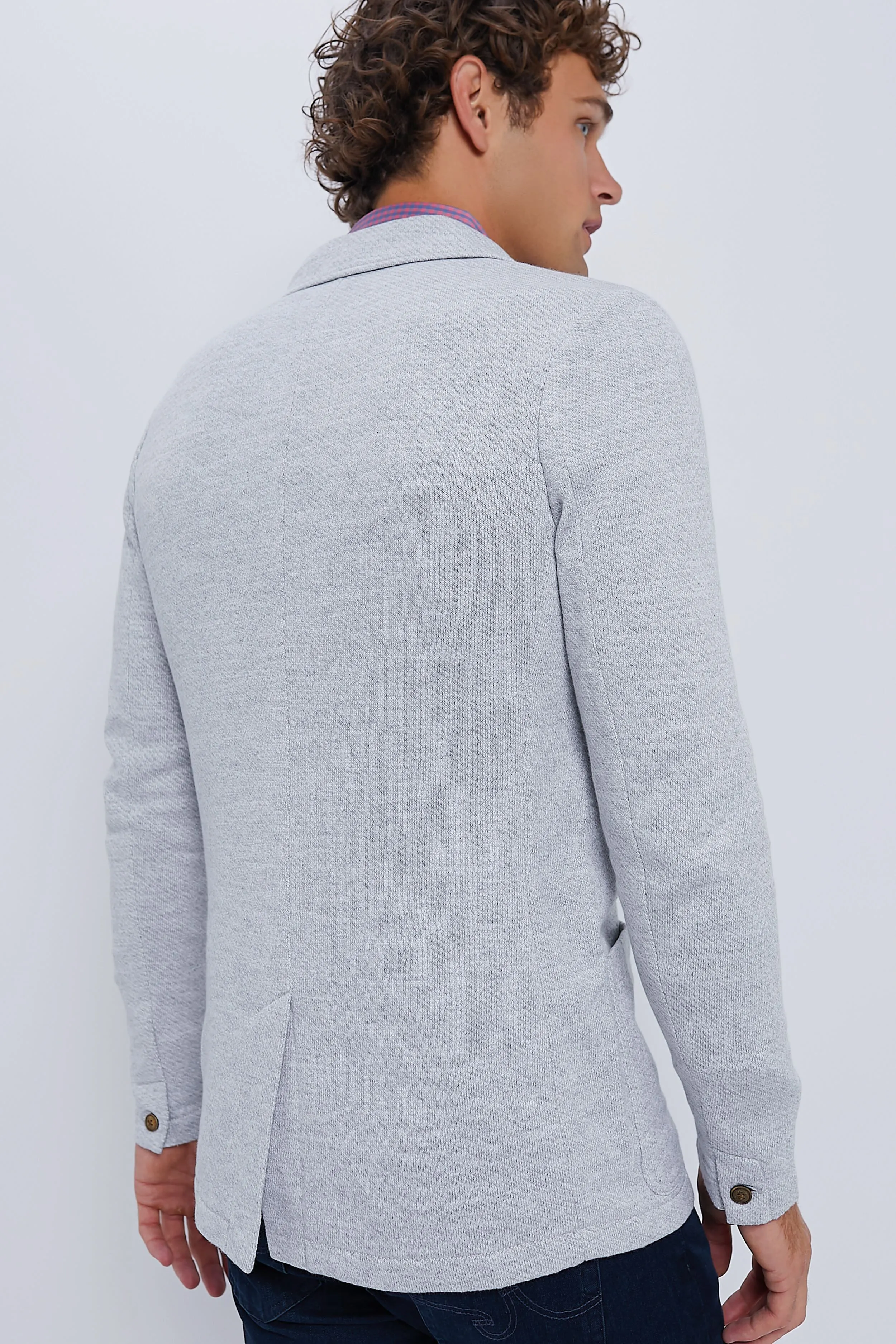 Heather Grey Inlet Knit Blazer