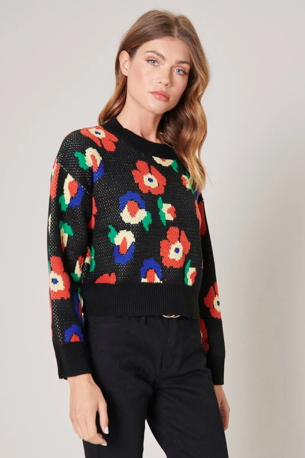 Highgarden Drop Sleeve Cropped Sweater