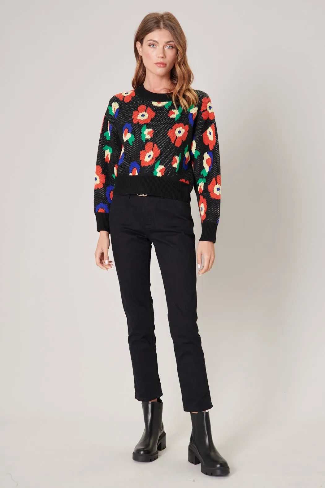 Highgarden Drop Sleeve Cropped Sweater