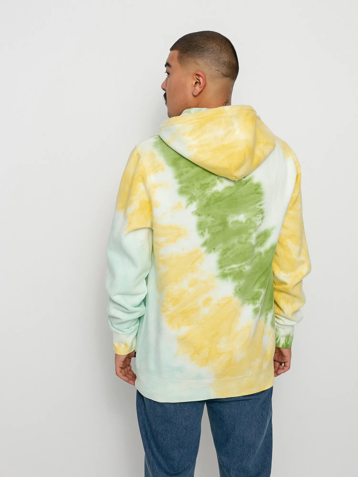 HUF Lo-Fi Tiedye Hoodie in Gold