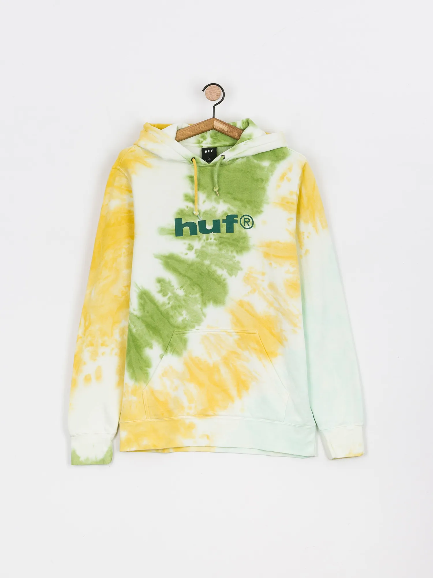 HUF Lo-Fi Tiedye Hoodie in Gold