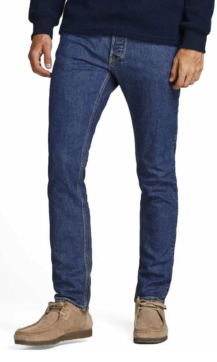 Jack & Jones Glenn Blue Denim Original Slim Jeans 328