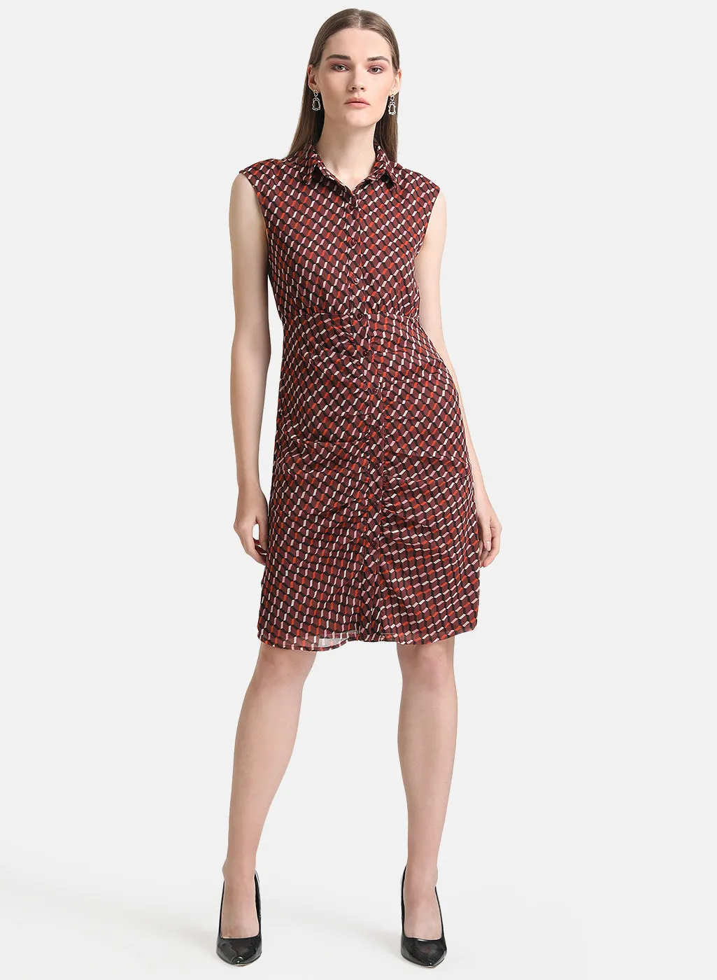 Kazo Printed Shirt Dress, Multi-Color - Buy Online