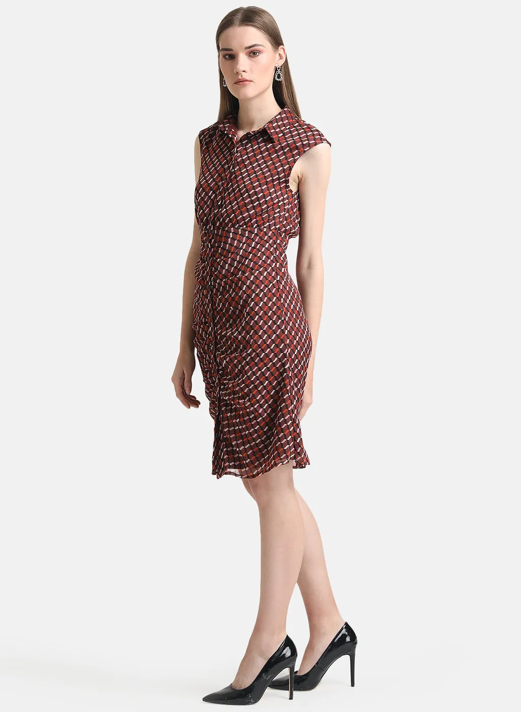 Kazo Printed Shirt Dress, Multi-Color - Buy Online