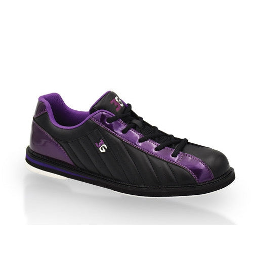 Black Metallic Purple Unisex Bowling Shoes